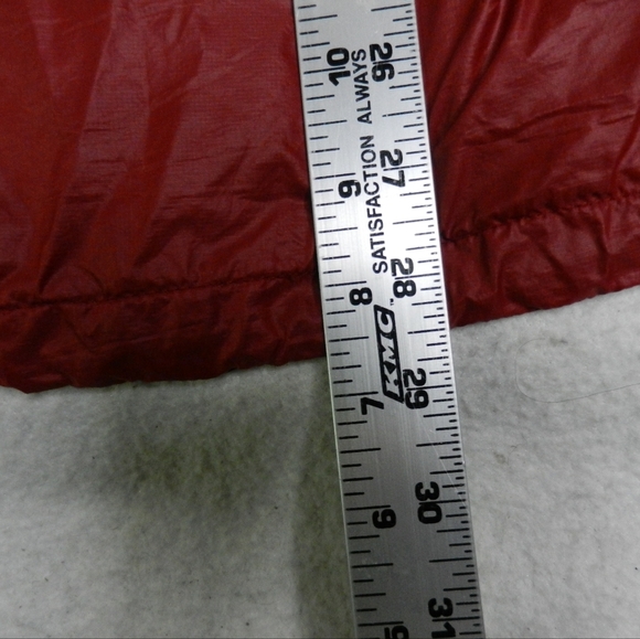 VINTAGE Khumbu ASAR Jacket Mens Size Large Red Mesh Lined Windbreaker Hooded - Picture 12 of 14